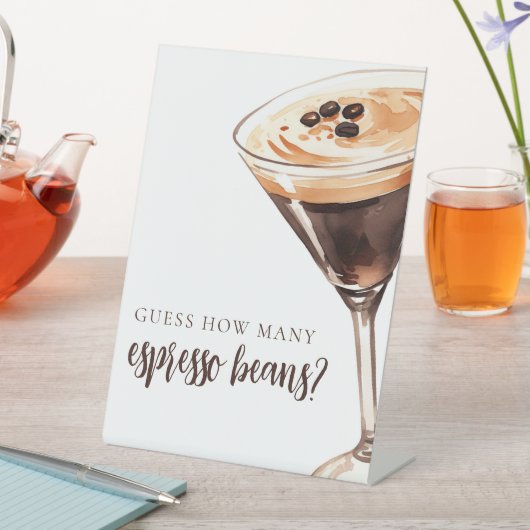 Vraag hoeveel Espresso Martini Vrijgezellenfeest Reclamebord Met Voetstuk (Insitu)