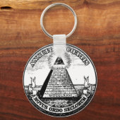 Vraag Illuminati New World Order Sleutelhanger (Voorkant)