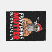 Vraag je moeder of ik een grappige baas ben fleece deken (Voorkant (Horizontaal))