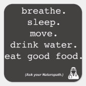 Vraag je Naturopath - Sticker (Voorkant)