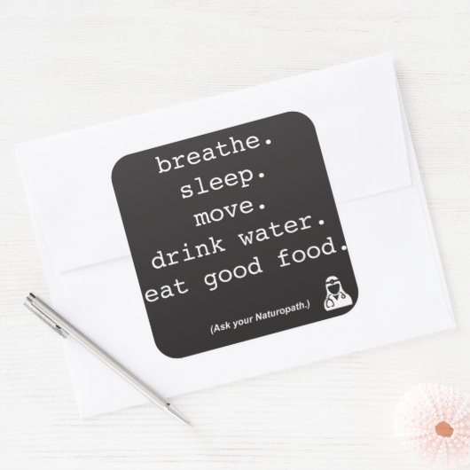 Vraag je Naturopath - Sticker (Envelop)