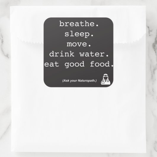 Vraag je Naturopath - Sticker (Tas)