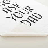 Vraag je vader om Vaderdag Sherpa Deken (3/4)