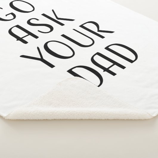 Vraag je vader om Vaderdag Sherpa Deken (3/4)