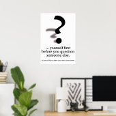 Vraag jezelf af. poster (Thuiskantoor)