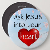 Vraag Jezus Button (Voorkant /achterkant)
