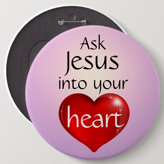 Vraag Jezus Button (Voorkant /achterkant)