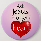 Vraag Jezus Button (Voorkant)
