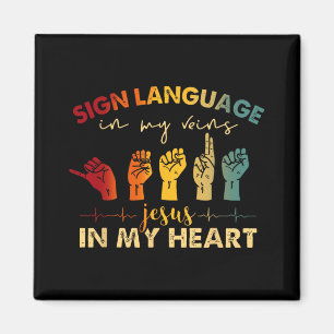 Vraag Jezus Christus gebarentaal in mijn aderen Je Magneet