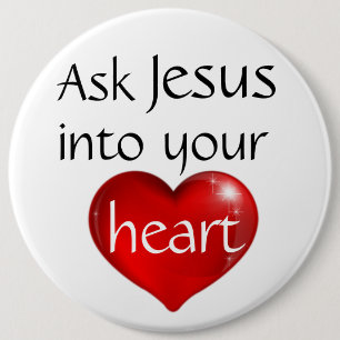 Vraag Jezus Ronde Button 6,0 Cm