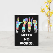 Vraag: Liefde heeft geen woorden nodig Kaart (Gele Bloem)
