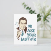 Vraag maar aan je moeder Briefkaart (Staand voorkant)