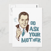 Vraag maar aan je moeder Briefkaart (Voorkant / Achterkant)