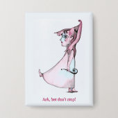 Vraag maar stop niet button (Voorkant)