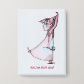 Vraag maar stop niet button (Voorkant)