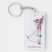 Vraag maar stop niet sleutelhanger (Voorkant)