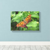 Vraag Mark Butterfly op Lantana Wrapped Canvas Afdruk (Insitu (Houten vloer))