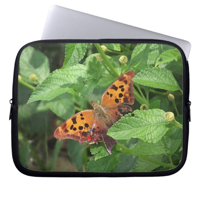 Vraag Mark Butterfly over Lantana Laptop Bag Laptop Sleeve (Voorkant)