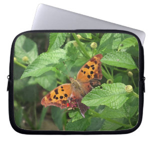 Vraag Mark Butterfly over Lantana Laptop Bag Sleeve