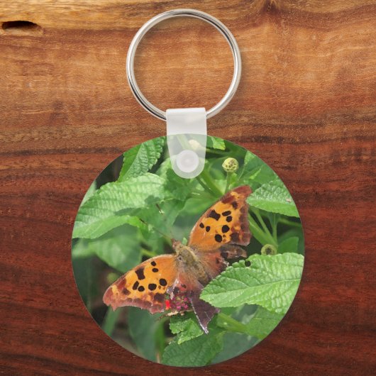 Vraag Mark Butterfly over Lantana Sleutelhanger (Voorkant)