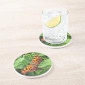 Vraag Mark Butterfly over Lantana Zandsteen Onderzetter (Zijkant)