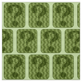 Vraag Mark Design in Green Stof