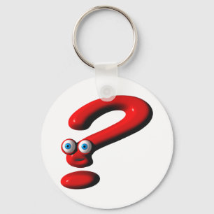 Vraag Mark Face Sleutelhanger