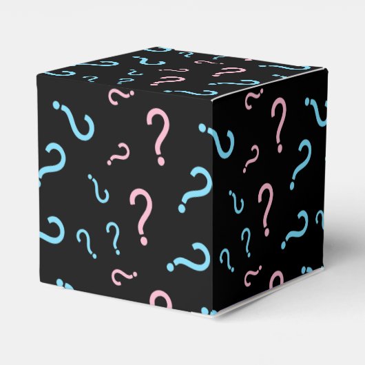 Vraag Mark Gender Reopenbaart Black Bedankdoosjes (Achterkant)