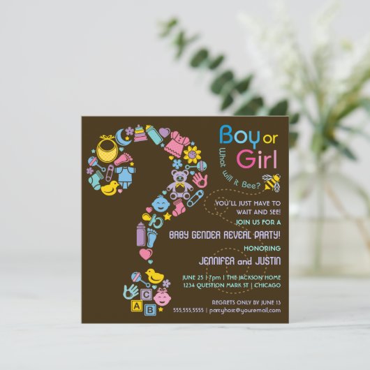 Vraag Mark Gender Reopenbaart de uitnodiging van d (Staand voorkant)