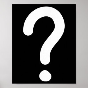 Vraag Mark, Grappig, Joke, Sarcastisch, Familie Poster
