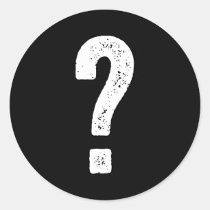 Vraag Mark Guess Wie Ronde Sticker