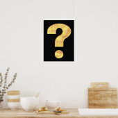 Vraag Mark Leaves Poster (Keuken)