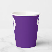 Vraag Mark Mystery Dare Paarse White Paper Cups Papieren Bekers (Links)