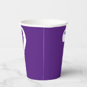 Vraag Mark Mystery Dare Paarse White Paper Cups Papieren Bekers (Rechts)
