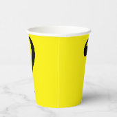 Vraag Mark Mystery Dare Yellow Black Paper Cups Papieren Bekers (Rechts)