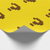 Vraag Mark Pixel Art Wrapping Paper Cadeaupapier (Hoek)