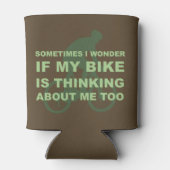 Vraag me af of mijn fiets denkt over mij fietsen c blikjeskoeler (Achterkant)