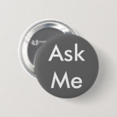 Vraag me Button 4 Business, Wedding, School, Theat (Voorkant /achterkant)