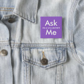 Vraag me Button voor zaken, school, vrijwilligers (In situ)