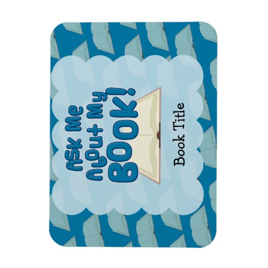 Vraag me dat ik een boek heb. magneet (Verticaal)