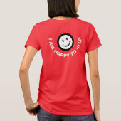 Vraag me dat ik graag dames kan helpen. t-shirt (Achterkant)