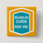 Vraag me de Button van de Museum Guide (Voorkant)