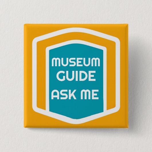 Vraag me de Button van de Museum Guide (Voorkant)