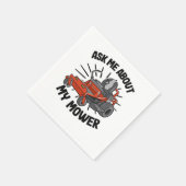 Vraag me eens naar mijn moeder grastuin servet (Hoek)