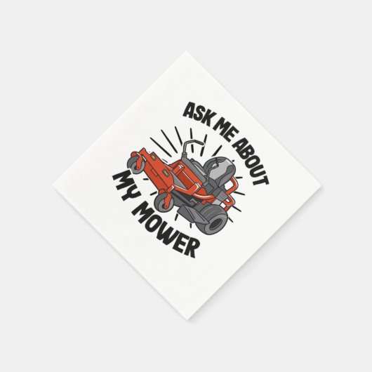 Vraag me eens naar mijn moeder grastuin servet (Hoek)