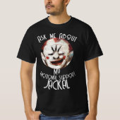Vraag me Emotionele Ondersteuning Cadaver JACKAL C T-shirt (Voorkant)