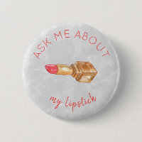 Vraag me gouden rode lippenstift en staal promotio