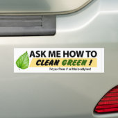 Vraag me hoe bumpersticker (Op auto)