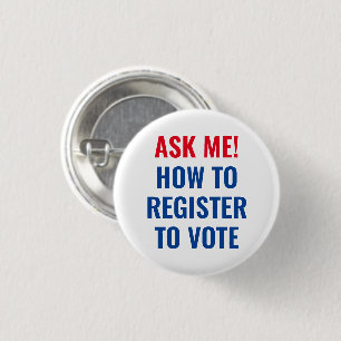 Vraag me hoe ik me moet registreren om rood wit en ronde button 3,2 cm