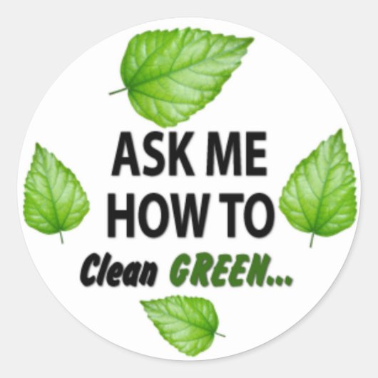 Vraag me hoe ronde sticker (Voorkant)